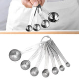 7 PCS Stainless Steel Measuring Spoons Set Small Measuring Teaspoons Baking Tool for Dry Or Liquid