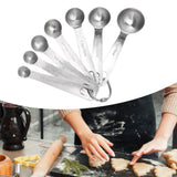 7 PCS Stainless Steel Measuring Spoons Set Small Measuring Teaspoons Baking Tool for Dry Or Liquid - Extra Image