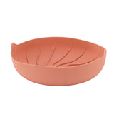 Fryer Silicone Liner Heat Resistant Silicone Fryer Liner Basket Reusable Round Fryers Silicone Pot for Home Kitchen Rose Red - Rear View