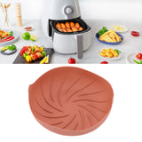 Fryer Silicone Liner Heat Resistant Silicone Fryer Liner Basket Reusable Round Fryers Silicone Pot for Home Kitchen Rose Red - Extra Image