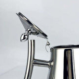 1.2L Stainless Steel Teapot with Filter Screen Thickened Coffee Pot Hotel Restaurant Cold Kettle - Low Angle