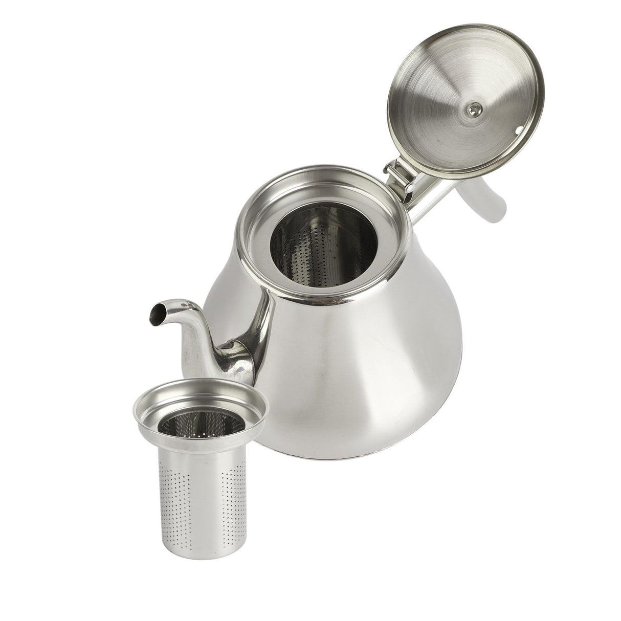 1.2L Stainless Steel Teapot with Filter Screen Thickened Coffee Pot Hotel Restaurant Cold Kettle