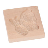 Wooden Cookie Mould Beechwood Reusable Washable Biscuit Press Stamp Mold for Kitchen Baking Rabbit