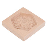 Wooden Cookie Mould Beechwood Reusable Washable Biscuit Press Stamp Mold for Kitchen Baking Bee