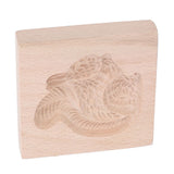 Wooden Cookie Mould Beechwood Reusable Washable Biscuit Press Stamp Mold for Kitchen Baking Squirrel