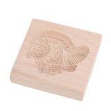 Wooden Cookie Mould Beechwood Reusable Washable Biscuit Press Stamp Mold for Kitchen Baking Squirrel