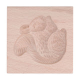 Wooden Cookie Mould Beechwood Reusable Washable Biscuit Press Stamp Mold for Kitchen Baking Squirrel - Extra Image