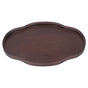 Tea Tray Walnut Color Multifunctional Textured Bamboo Coffee Table Tray for Guest Reception