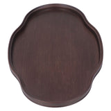 Tea Tray Walnut Color Multifunctional Textured Bamboo Coffee Table Tray for Guest Reception