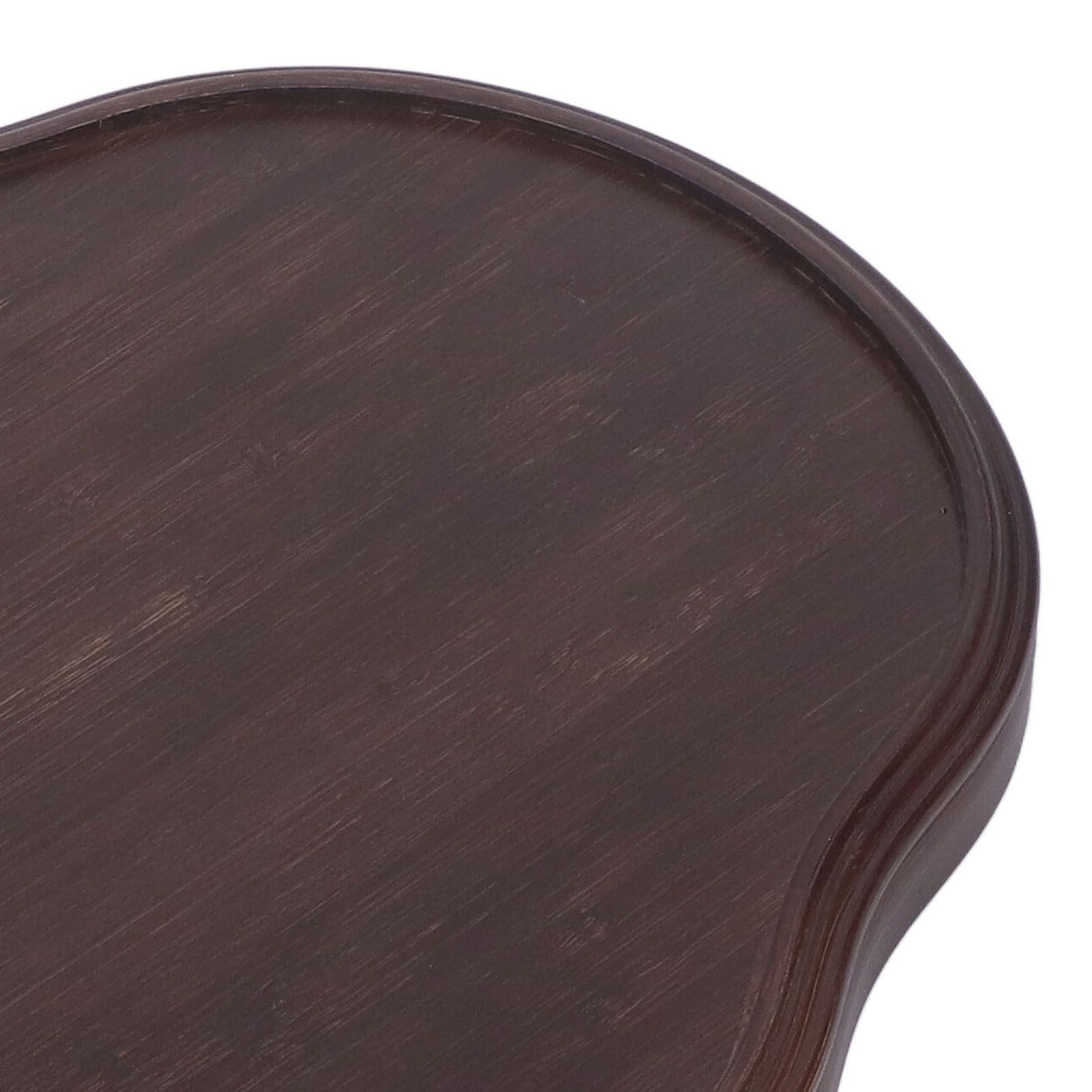 Tea Tray Walnut Color Multifunctional Textured Bamboo Coffee Table Tray for Guest Reception