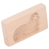 Animal Cookie Mold Lovely Vivid Wooden Biscuit Press Stamp Easy Demoulding Smoothly Cookie Mold Lamb