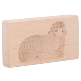 Animal Cookie Mold Lovely Vivid Wooden Biscuit Press Stamp Easy Demoulding Smoothly Cookie Mold Lamb - Top-Down View
