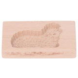 Animal Cookie Mold Lovely Vivid Wooden Biscuit Press Stamp Easy Demoulding Smoothly Cookie Mold Lamb - Low Angle