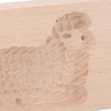 Animal Cookie Mold Lovely Vivid Wooden Biscuit Press Stamp Easy Demoulding Smoothly Cookie Mold Lamb