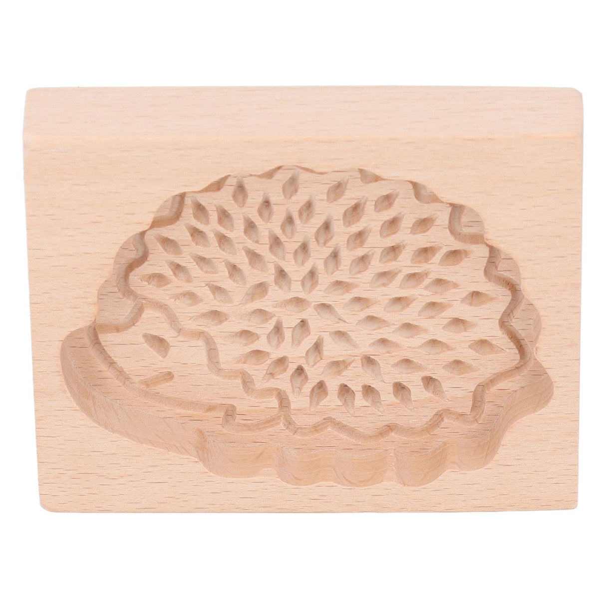 Animal Cookie Mold Lovely Vivid Wooden Biscuit Press Stamp Easy Demoulding Smoothly Cookie Mold Hedgehog
