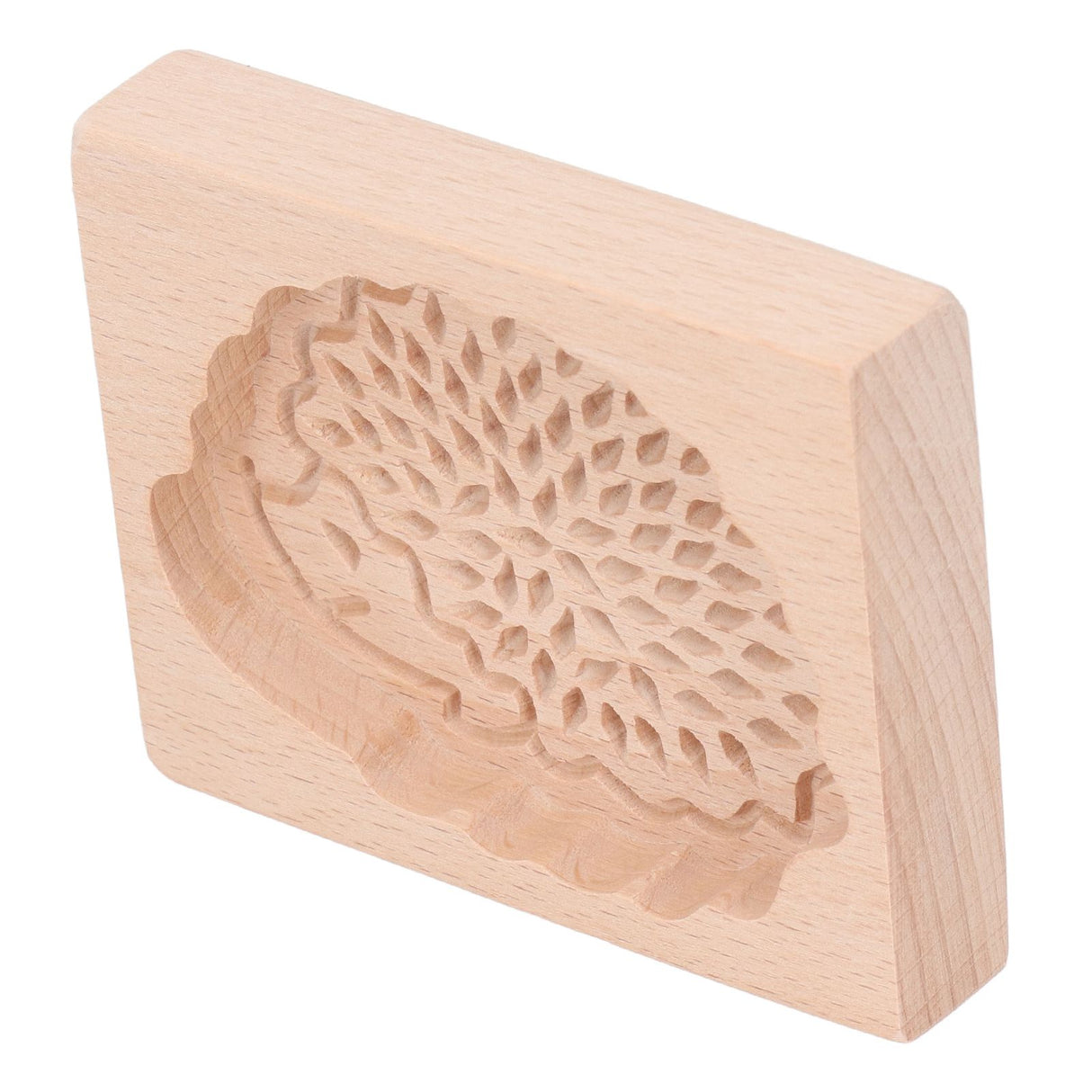 Animal Cookie Mold Lovely Vivid Wooden Biscuit Press Stamp Easy Demoulding Smoothly Cookie Mold Hedgehog