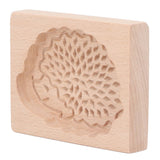 Animal Cookie Mold Lovely Vivid Wooden Biscuit Press Stamp Easy Demoulding Smoothly Cookie Mold Hedgehog - Top-Down View