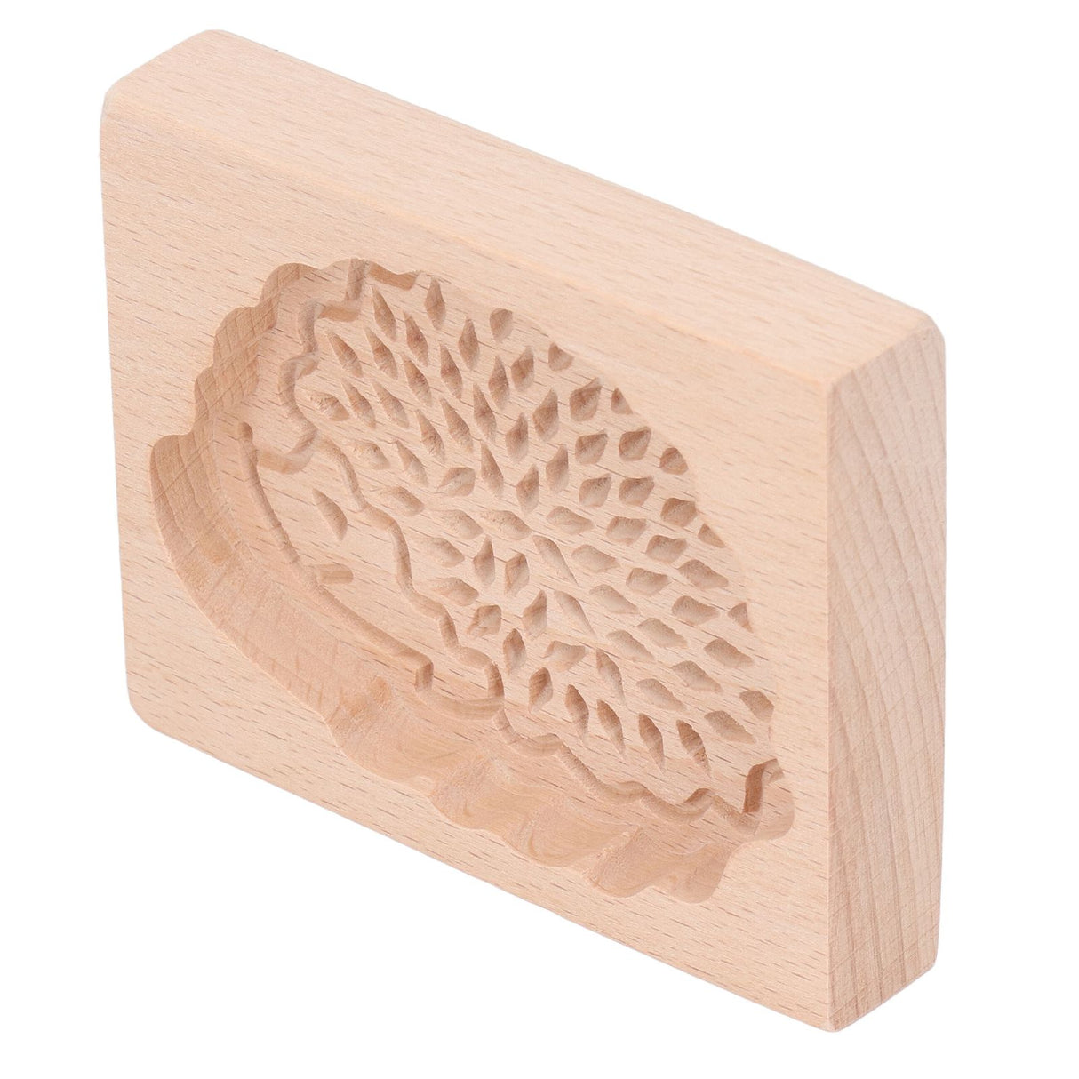 Animal Cookie Mold Lovely Vivid Wooden Biscuit Press Stamp Easy Demoulding Smoothly Cookie Mold Hedgehog
