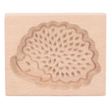 Animal Cookie Mold Lovely Vivid Wooden Biscuit Press Stamp Easy Demoulding Smoothly Cookie Mold Hedgehog