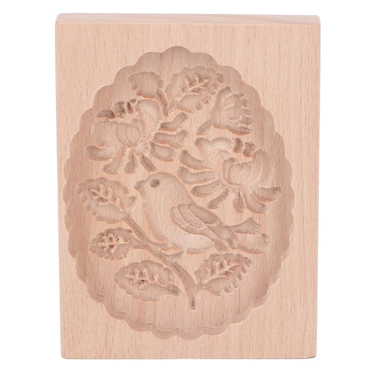 Animal Cookie Mold Lovely Vivid Wooden Biscuit Press Stamp Easy Demoulding Smoothly Cookie Mold Titmouse