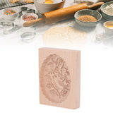 Animal Cookie Mold Lovely Vivid Wooden Biscuit Press Stamp Easy Demoulding Smoothly Cookie Mold Titmouse