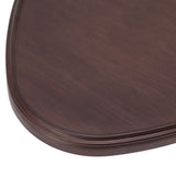 Wood Serving Tray Sturdy Bamboo Simple Elegant Triangular Multifunction Wooden Tea Tray for Cafe Office Dining Table Large