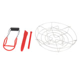 Canning Supplies Starter Kit Stainless Steel Magnetic Lid Lifter Bubble Popper Canning Jar Lifter Can Tongs for Beginners - Close-Up Angle