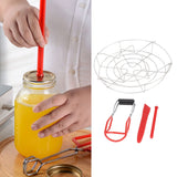 Canning Supplies Starter Kit Stainless Steel Magnetic Lid Lifter Bubble Popper Canning Jar Lifter Can Tongs for Beginners