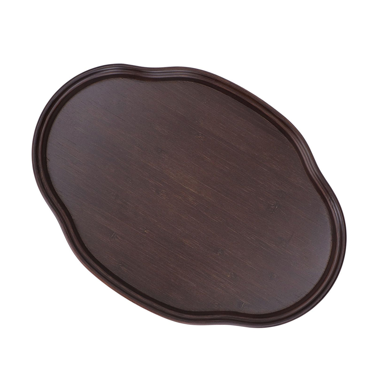 Tea Tray Walnut Color Bamboo Serving Tray Refreshments Plate for Coffee Table Kitchen Living Room