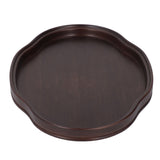 Tea Tray Walnut Color Bamboo Serving Tray Refreshments Plate for Coffee Table Kitchen Living Room - Extra Image