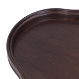 Tea Tray Walnut Color Bamboo Serving Tray Refreshments Plate for Coffee Table Kitchen Living Room - Extra Image