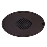 Bamboo Tea Table Tray Walnut Color Simple Elegant Chinese Style Water Storage Tea Tray with Handle S - Front View