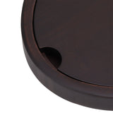 Bamboo Tea Table Tray Walnut Color Simple Elegant Chinese Style Water Storage Tea Tray with Handle S