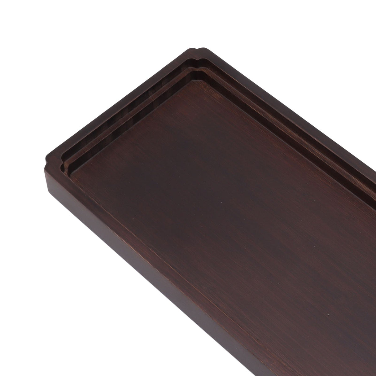 Chinese Water Storage Drainage Tea Tray Bamboo Simple Decorative Robust Household Tea Serving Tray Large Size