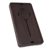 Chinese Water Storage Drainage Tea Tray Bamboo Simple Decorative Robust Household Tea Serving Tray Small Size - Front View