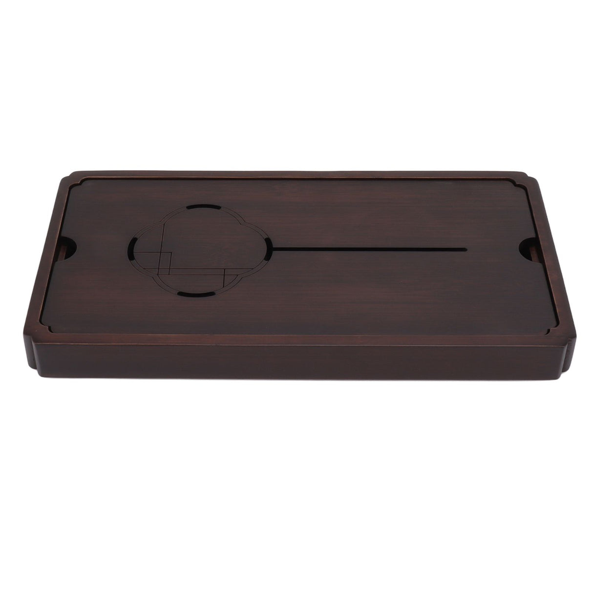 Chinese Water Storage Drainage Tea Tray Bamboo Simple Decorative Robust Household Tea Serving Tray Small Size
