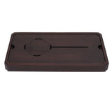 Chinese Water Storage Drainage Tea Tray Bamboo Simple Decorative Robust Household Tea Serving Tray Small Size - Close-Up Angle