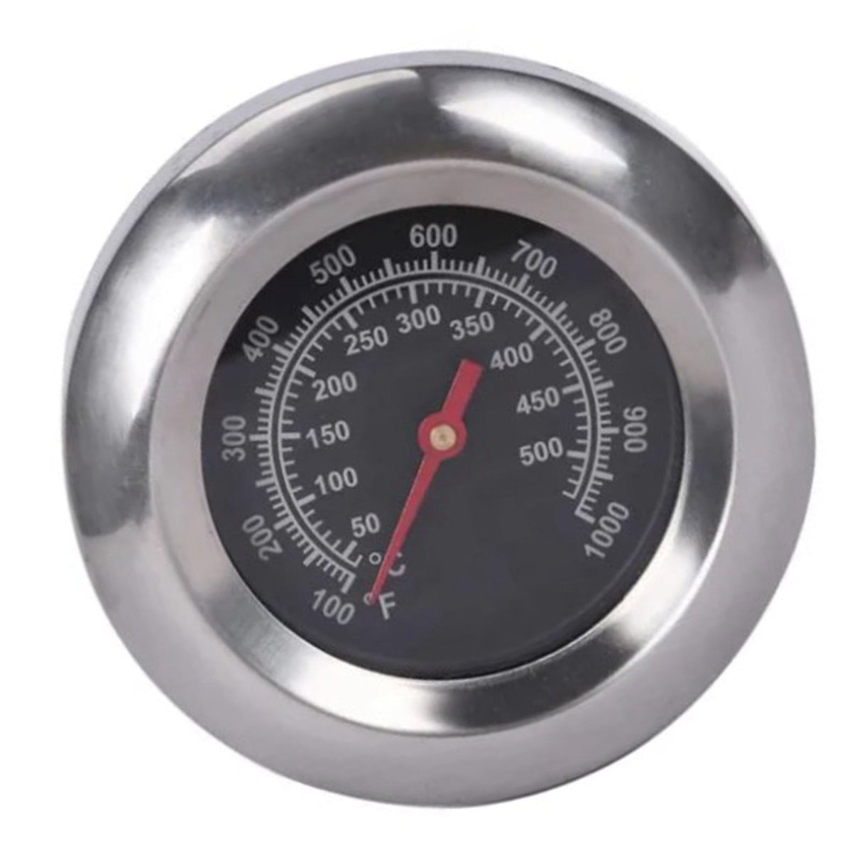 Grill Thermometer Alloy Steel High Accuracy M10 Thread Clear Scale Easy Assembly BBQ Thermometer for Kitchen Camping