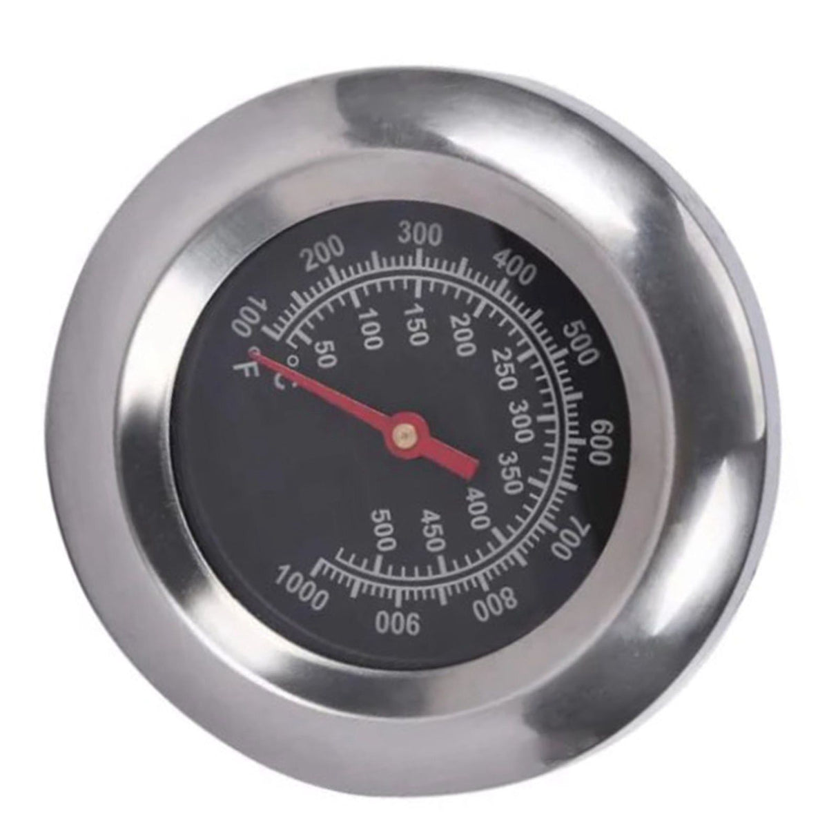 Grill Thermometer Alloy Steel High Accuracy M10 Thread Clear Scale Easy Assembly BBQ Thermometer for Kitchen Camping
