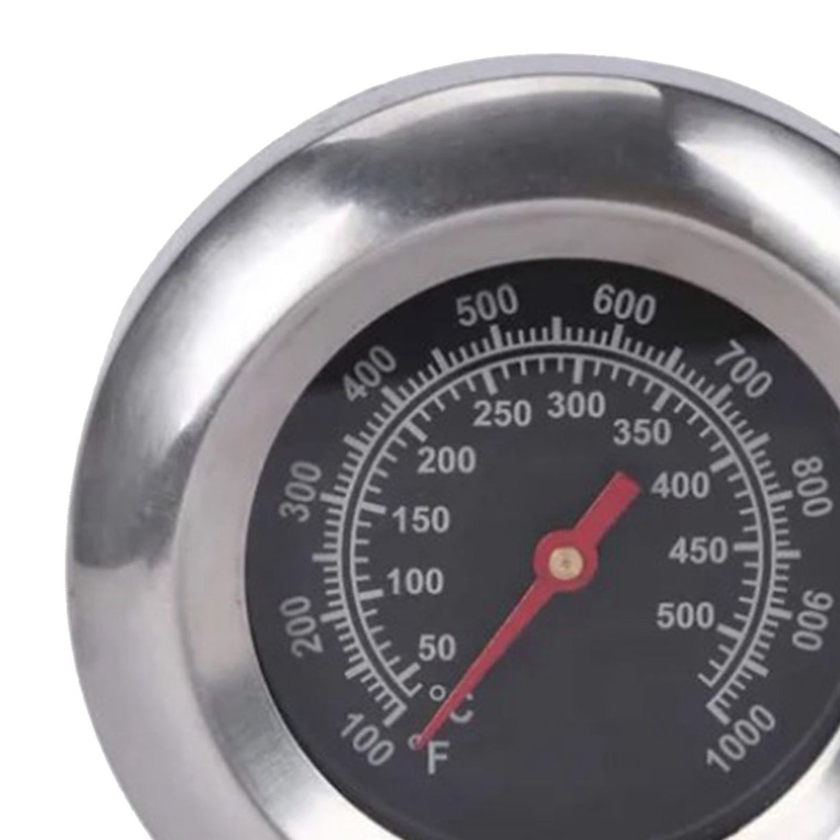 Grill Thermometer Alloy Steel High Accuracy M10 Thread Clear Scale Easy Assembly BBQ Thermometer for Kitchen Camping