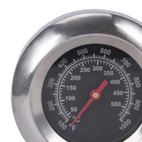 Grill Thermometer Alloy Steel High Accuracy M10 Thread Clear Scale Easy Assembly BBQ Thermometer for Kitchen Camping