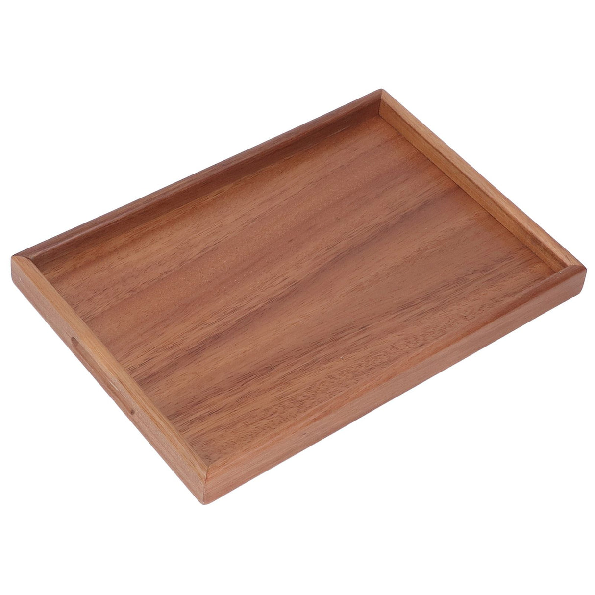 Bamboo Tea Serving Tray Multifunction Decorative Rectangle Bamboo Vanity Tray for Hotel Home Bathroom M
