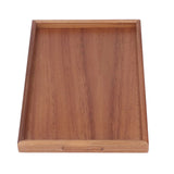 Bamboo Tea Serving Tray Multifunction Decorative Rectangle Bamboo Vanity Tray for Hotel Home Bathroom M