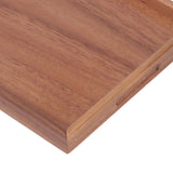 Bamboo Tea Serving Tray Multifunction Decorative Rectangle Bamboo Vanity Tray for Hotel Home Bathroom M