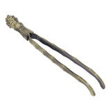 Cup Pick Up Clip Portable Tableware Tweezers Metal Tea Cup Washing Tongs for Household Use Bronze Color - Side View