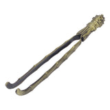 Cup Pick Up Clip Portable Tableware Tweezers Metal Tea Cup Washing Tongs for Household Use Bronze Color - Low Angle