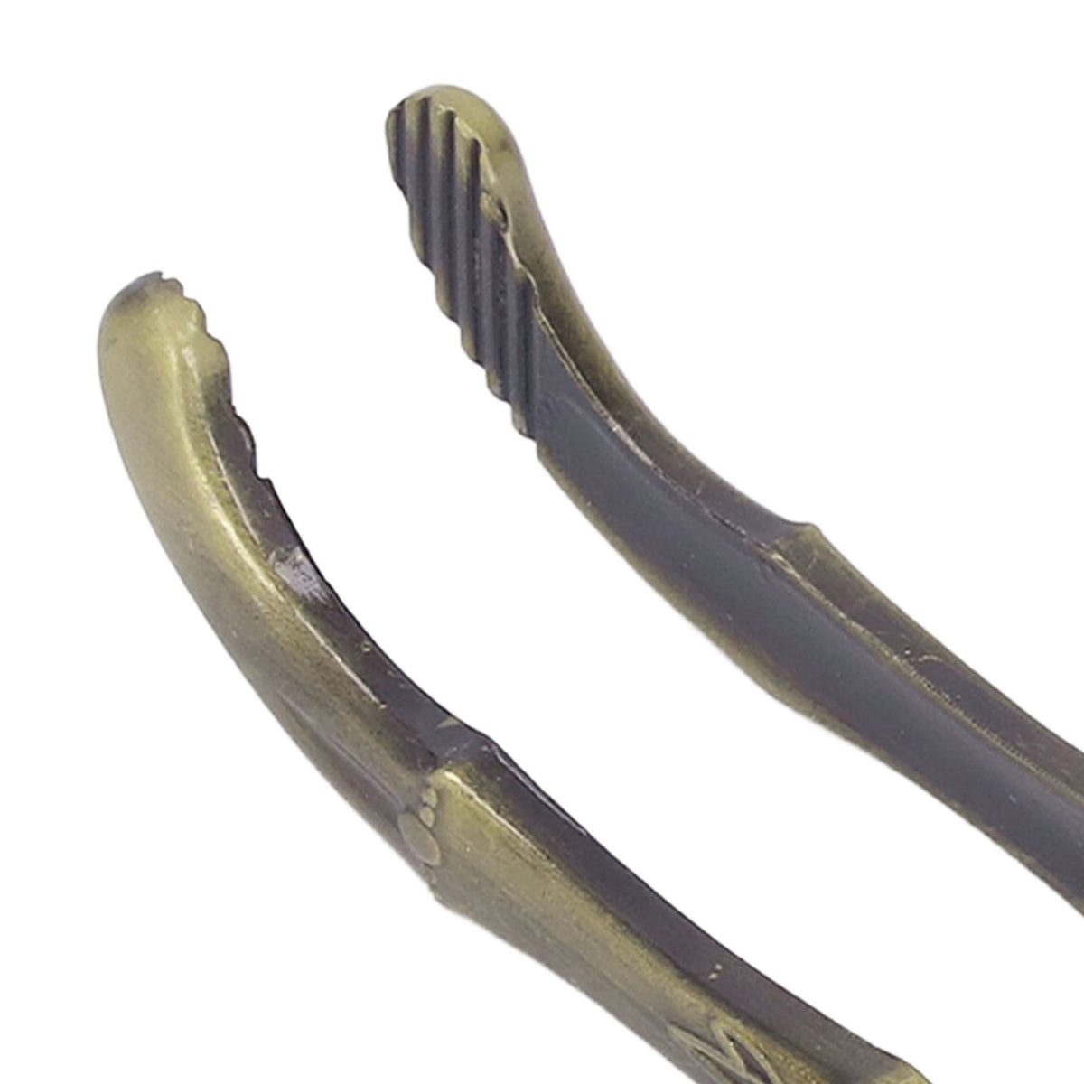 Cup Pick Up Clip Portable Tableware Tweezers Metal Tea Cup Washing Tongs for Household Use Bronze Color