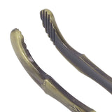 Cup Pick Up Clip Portable Tableware Tweezers Metal Tea Cup Washing Tongs for Household Use Bronze Color - Extra Image