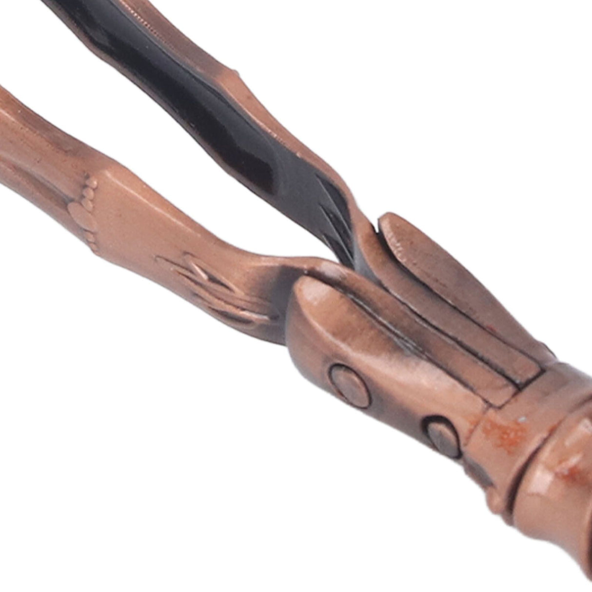 Cup Pick Up Clip Portable Tableware Tweezers Metal Tea Cup Washing Tongs for Household Use Copper Color