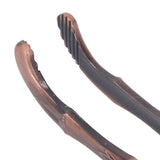 Cup Pick Up Clip Portable Tableware Tweezers Metal Tea Cup Washing Tongs for Household Use Copper Color